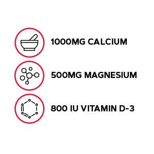 Calcium Plus&reg; Magnesium &amp; Vitamin D-3 1000 mg - 180 Caplets (60 Servings)  | GNC